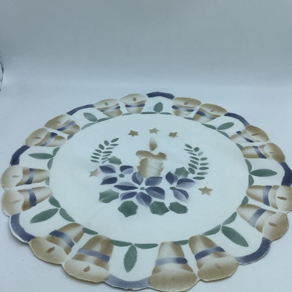 Two 14” Round Holiday Doily/Placemat/Dresser Scarf - Picture 15 of 16